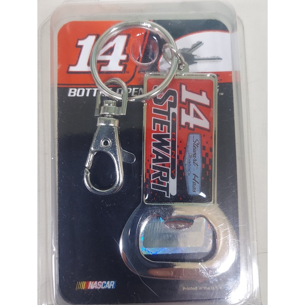 Wincraft Stewart Haas Racing Bottle Opener‎ Keychain NASCAR #14